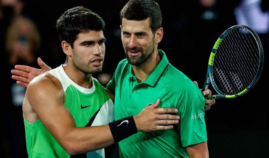 Patrick Mouratoglou Carlos Alcaraz Novak Djokovic