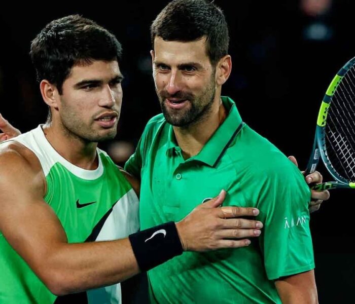 Patrick Mouratoglou Carlos Alcaraz Novak Djokovic