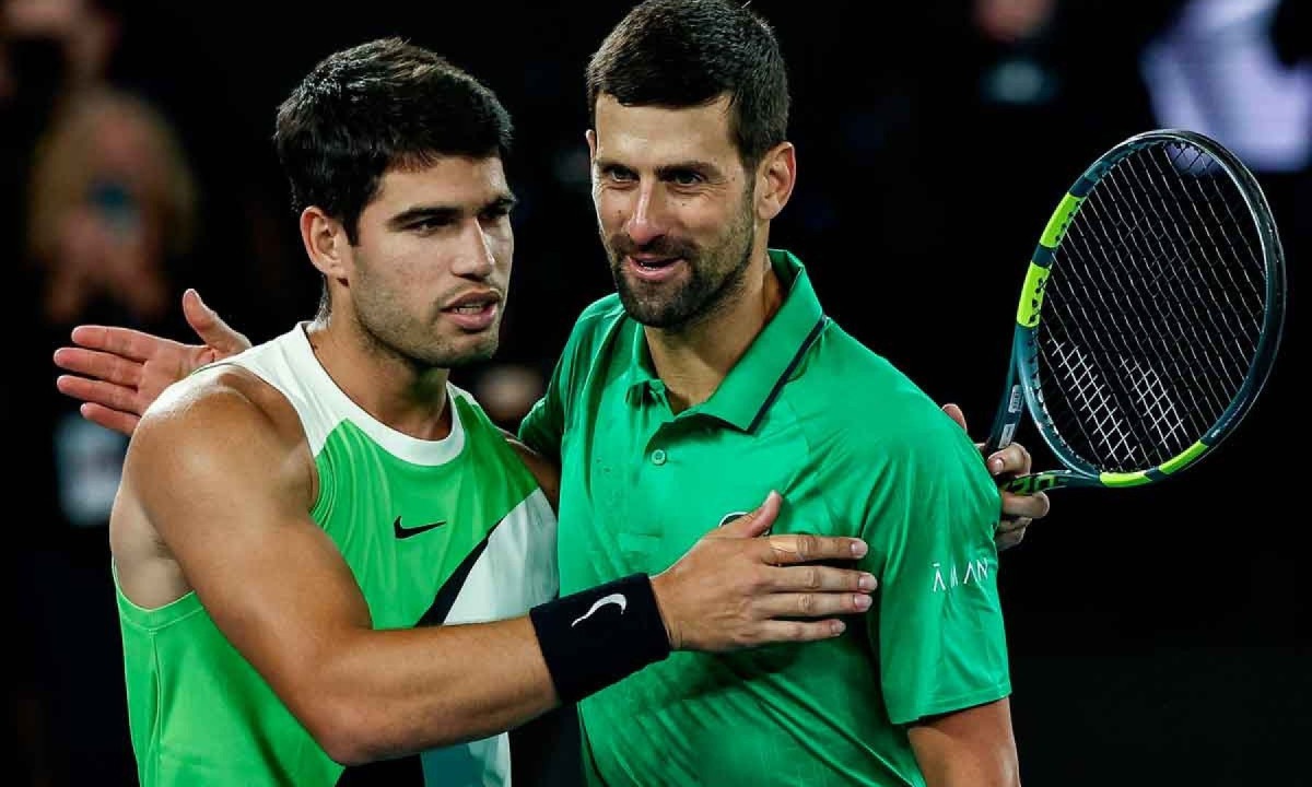 Patrick Mouratoglou Carlos Alcaraz Novak Djokovic