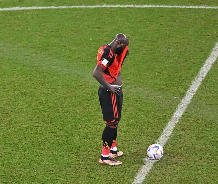 Lukaku em ação na Copa de 2022, no Catar. Foto: Glyn Kirk/AFP