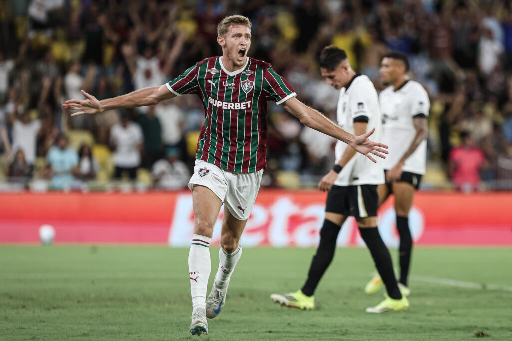 Castillo comemora. Foto: Lucas Merçon/Fluminense F.C.