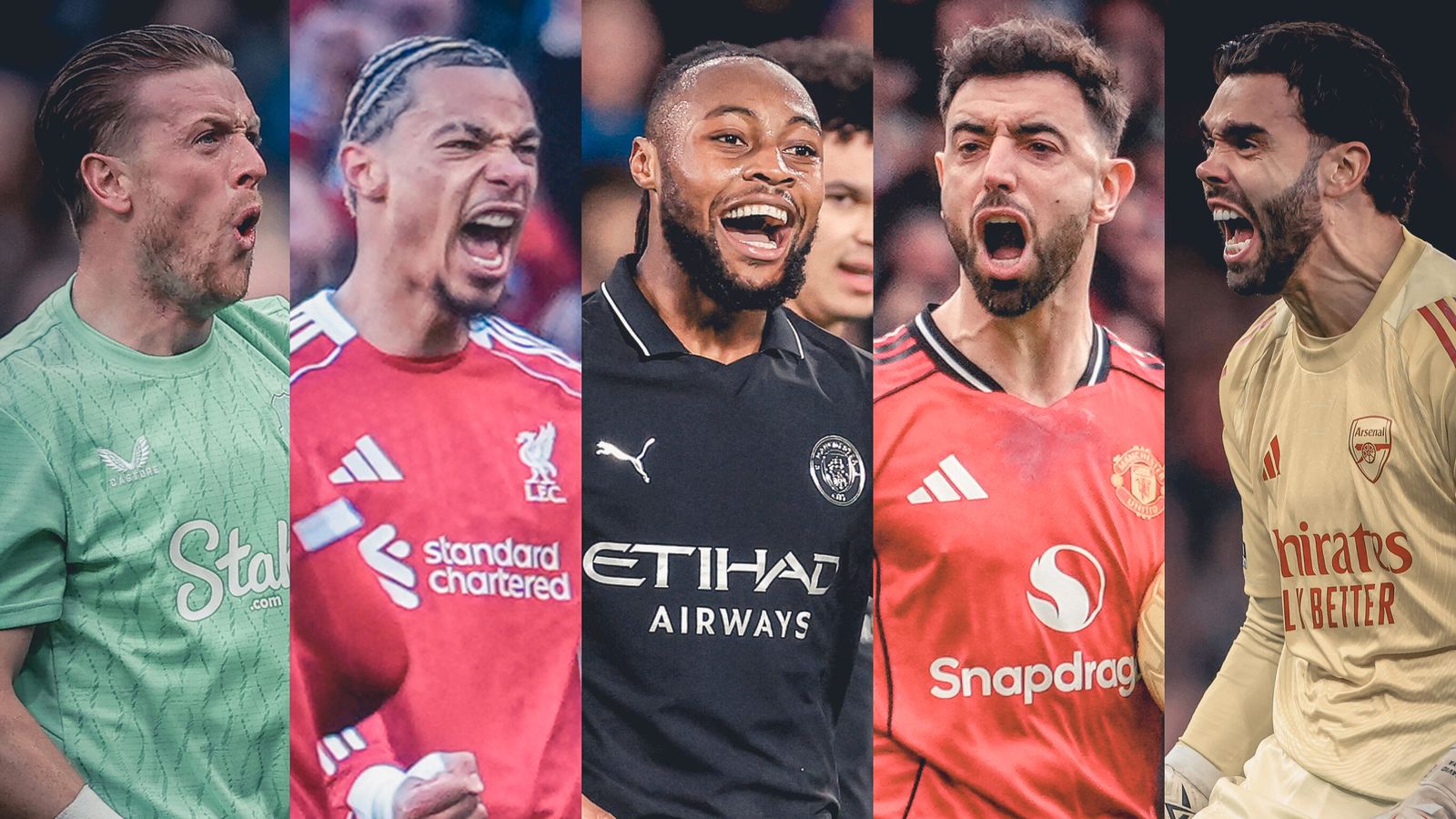 Protagonistas da 28ª da Premier League. Foto: Reprodução/Sky Sports.