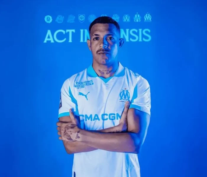 Anúncio oficial de Facundo Medina no Olympique de Marseille. Foto: Reprodução/Ligue 1