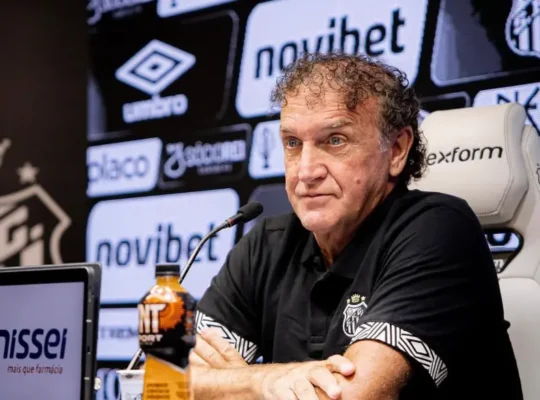 Cuca entrevista de apresentação Santos