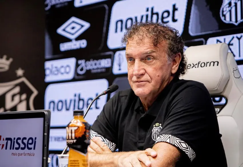 Cuca entrevista de apresentação Santos
