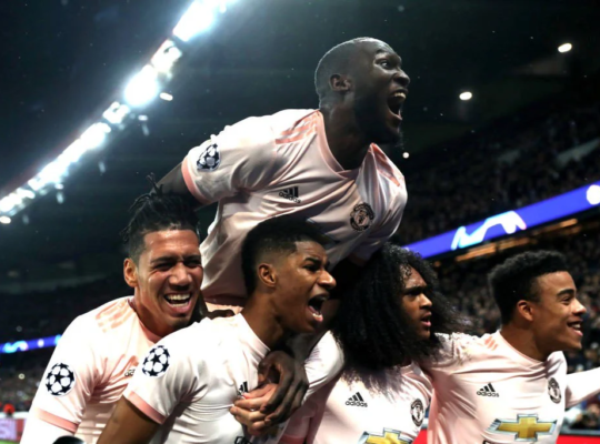 virada Manchester United Champions League