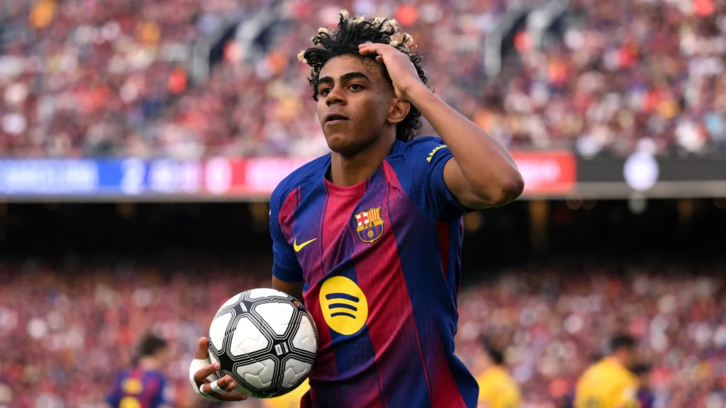 Lamine Yamal, atacante do Barcelona. Foto: Divulgação/Getty Images