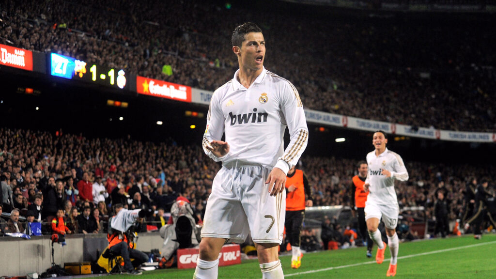 Cristiano Ronaldo marcou no El Clasico de 2012. Foto: Reprodução/Goal.com