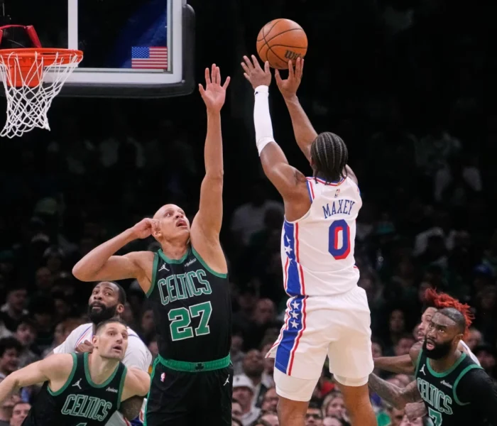 76ers vencem Celtics.