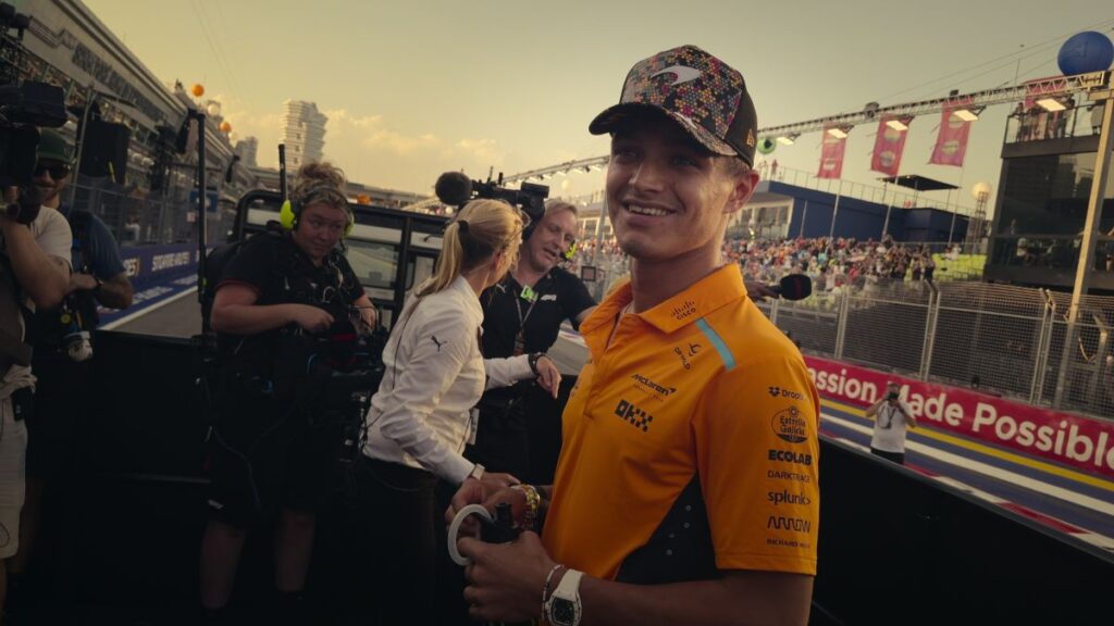 Lando Norris é uma das grandes estrelas da F1 e de Drive to Survive