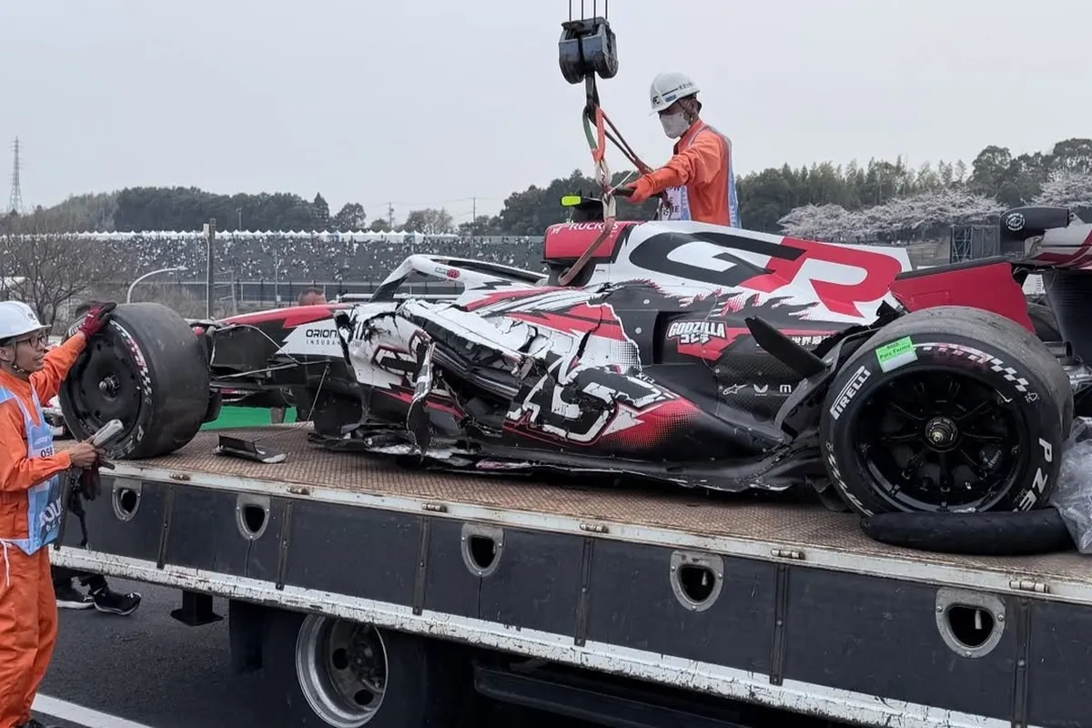 Fórmula 1 Bearman acidente GP do Japão