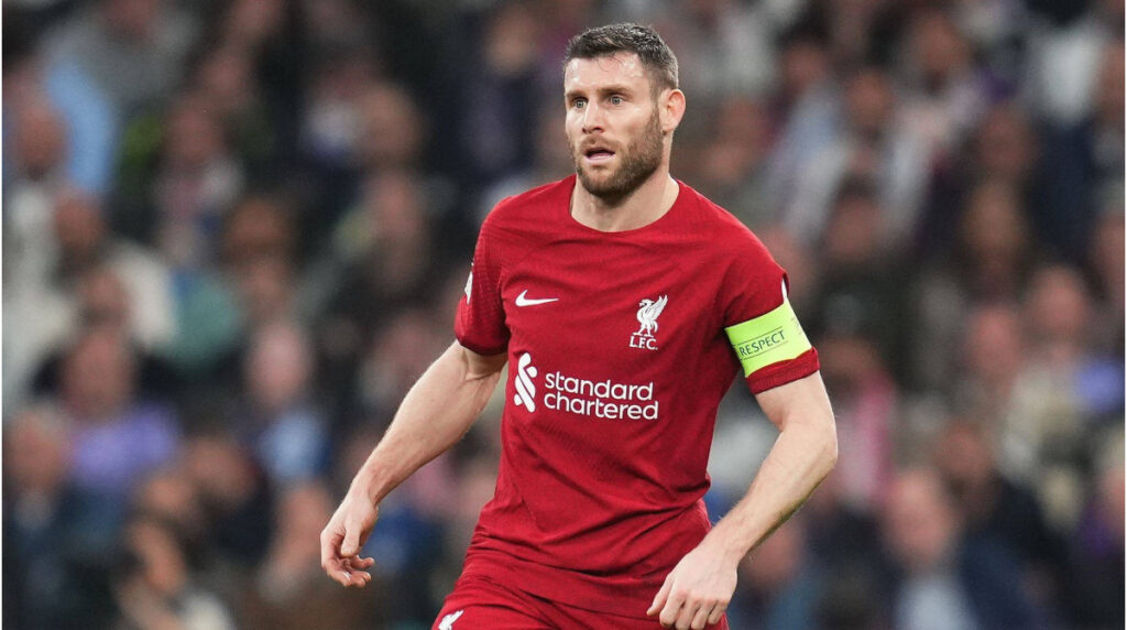 James Milner foi capitão do Liverpool. Foto: Reprodução/Transfermarkt.
