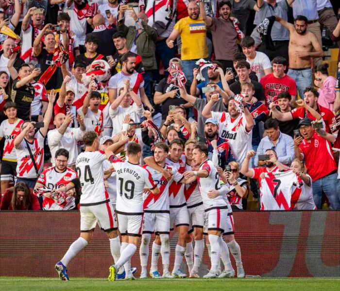 Torcida do Rayo comemora. Foto: Divulgação/Getty Images