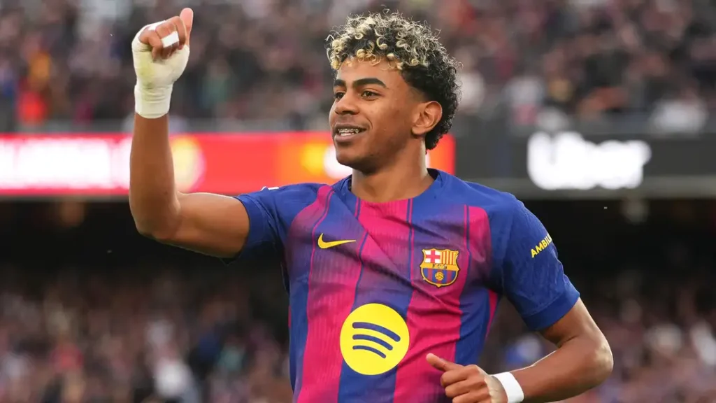 Lamine Yamal, Barcelona. Foto: Reprodução/Getty Images.