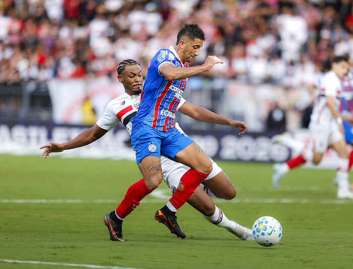 São Paulo e Bahia empataram em 2 a 2 pelo Brasileirão