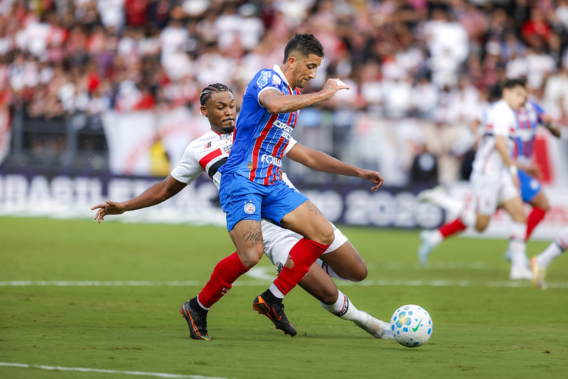 São Paulo e Bahia empataram em 2 a 2 pelo Brasileirão