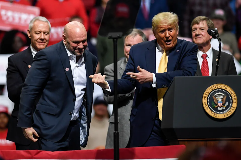 Dana White Donald Trump