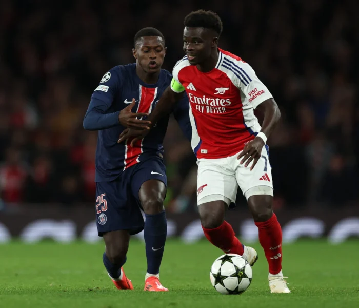 saka e nuno mendes arsenal psg