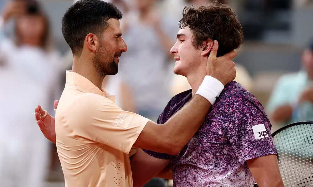Novak Djokovic João Fonseca Roland Garros 2026