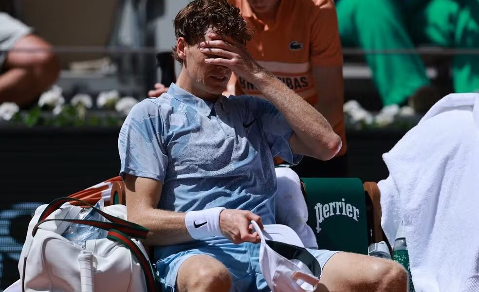 Zebra Sinner Roland Garros
