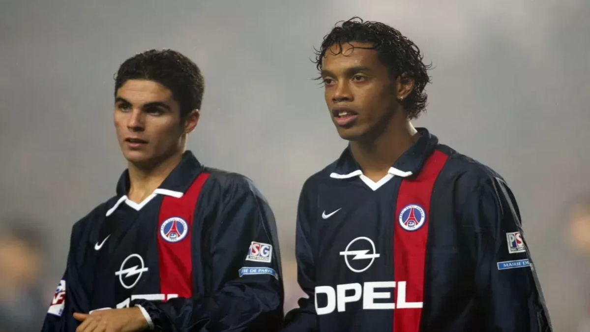 arteta e ronaldinho gaucho psg