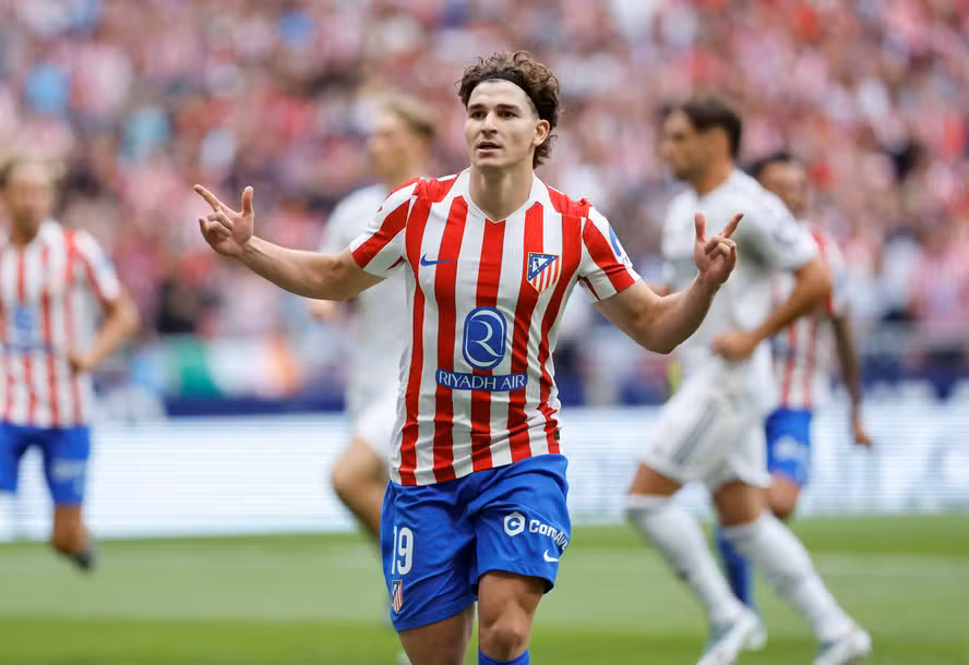 Atlético de Madrid, Julián Alvarez. Foto: Oscar del Pozo/AFP