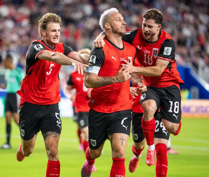 Áustria, Copa do Mundo 2026. Foto: Foto: Georg Hachmuch/AFP