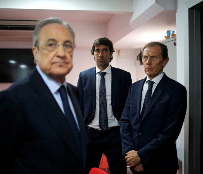 raúl gonzález e florentino perez real madrid