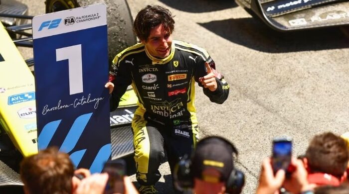 Rafa Câmara vence sua primeira corrida na Fórmula 2
