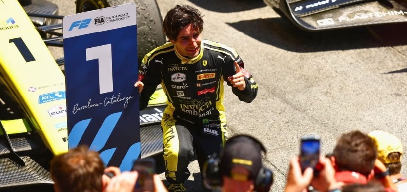 Rafa Câmara vence sua primeira corrida na Fórmula 2