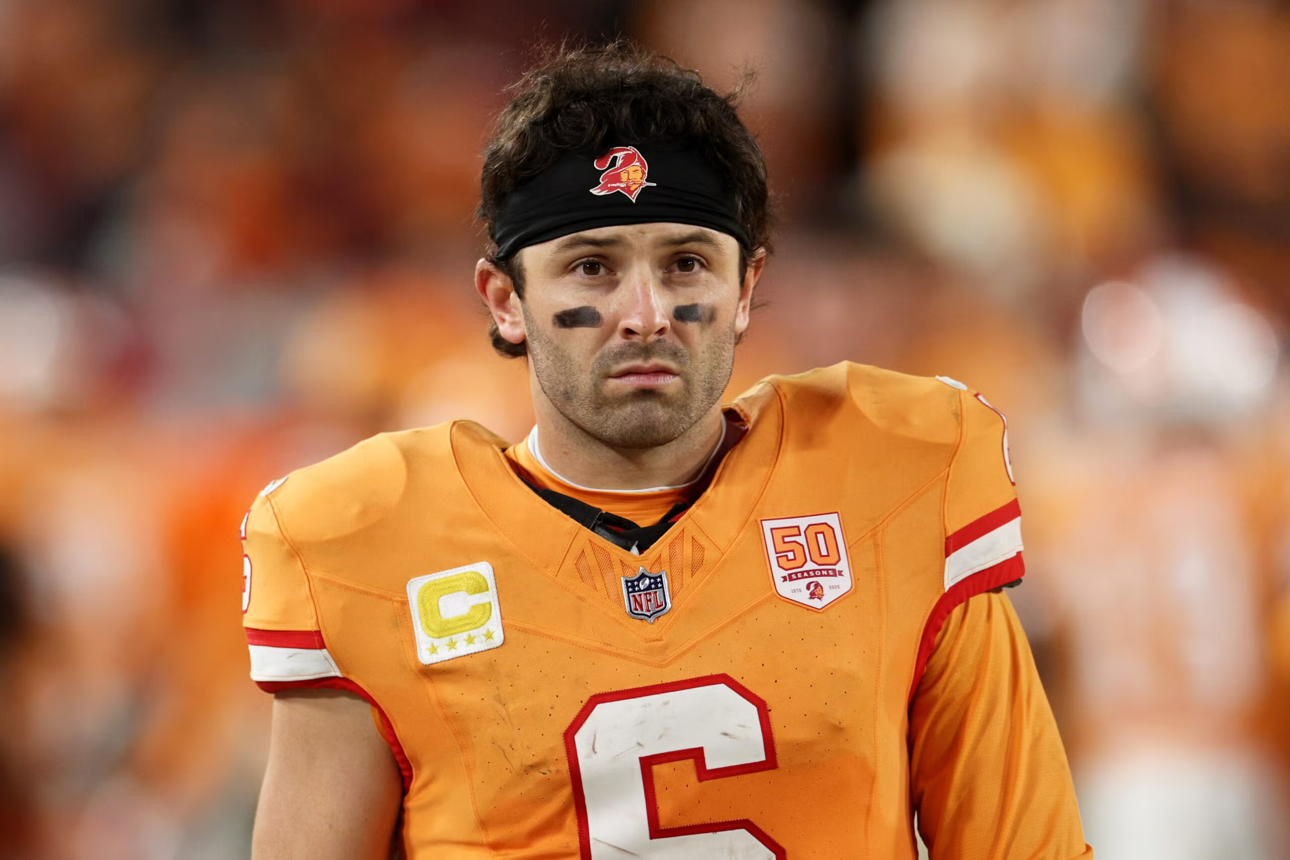 Baker Mayfield (Foto: Nathan Ray Seebeck-Imagn Images)