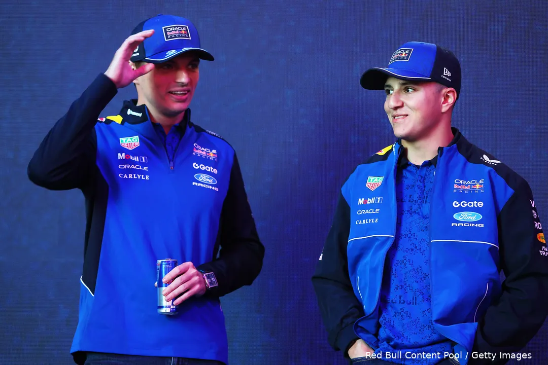 Verstappen Hadjar Red Bull