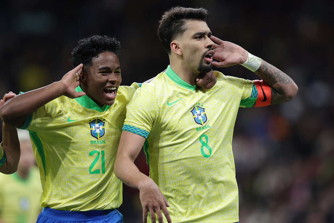 Paquetá e Endrick - Seleção Brasileira