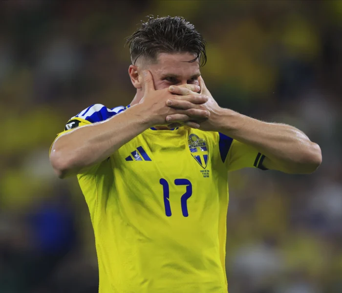 Viktor Gyökeres, Suécia xTunísia, Copa do Mundo 2026. Foto: Alfredo Lopez/Jam Media/Getty Images