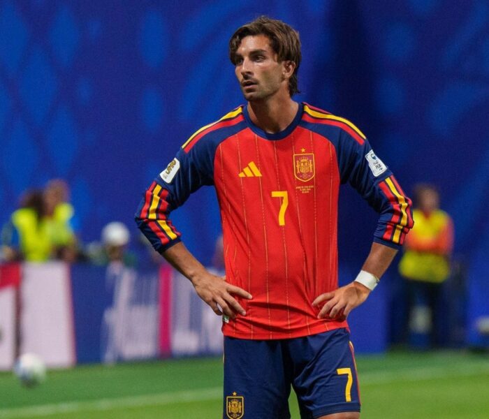 Ferrán Torres, Espanha. Foto: Andrew J. Clark/ISI Photos/ISI Photos via Getty Images.