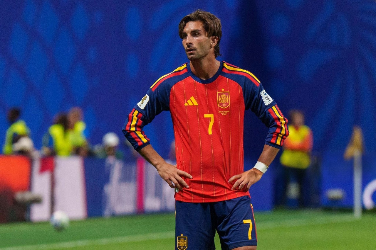 Ferrán Torres, Espanha. Foto: Andrew J. Clark/ISI Photos/ISI Photos via Getty Images.
