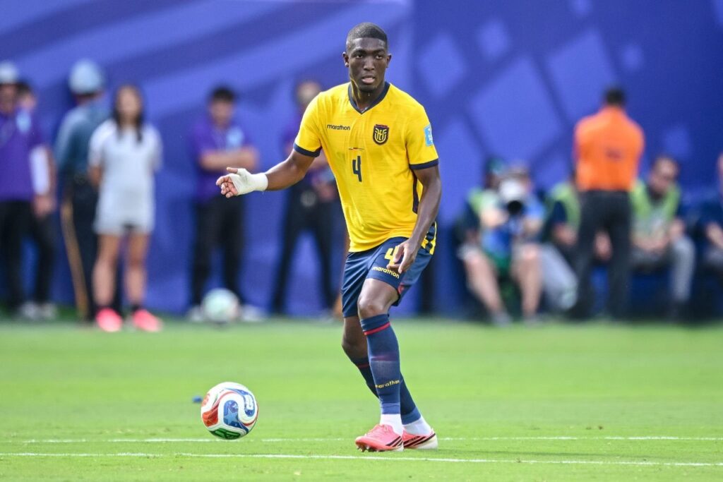 Joel Ordóñez, Equador x Alemanha, Copa do Mundo 2026. Foto: Harry Langer/DeFodi Images/DeFodi via Getty Images