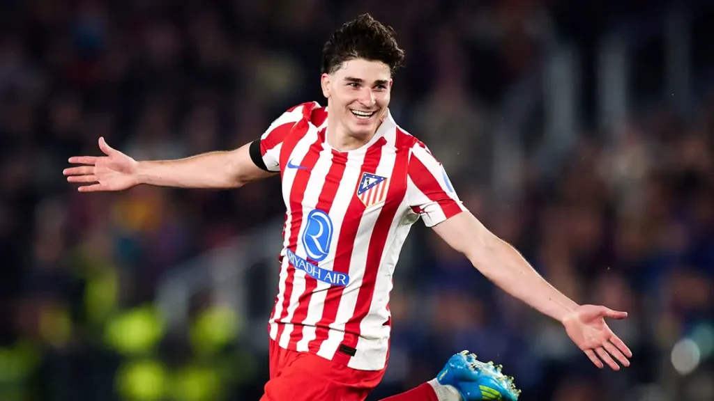 Julián Álvarez, Atlético de Madrid. Foto: Reprodução/Getty Images.