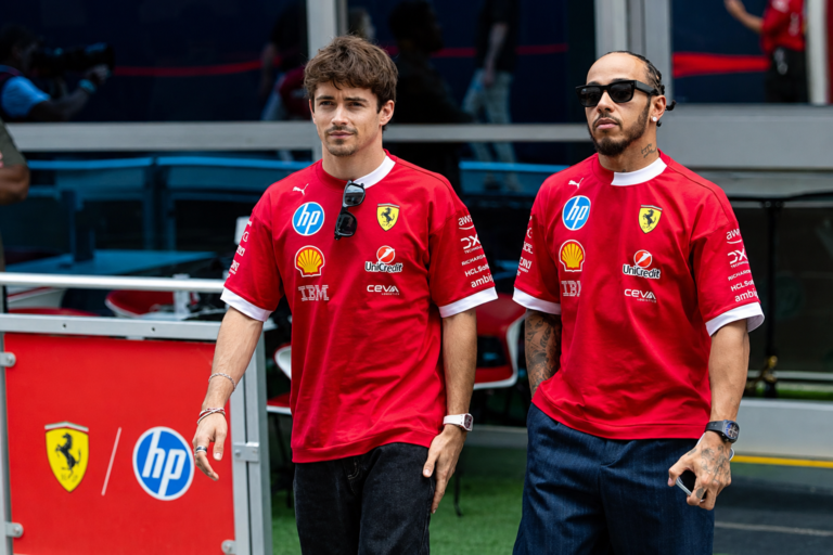 Hamilton vê evolução “inacreditável” na Ferrari, mas Leclerc ainda procura respostas em Zandvoort
