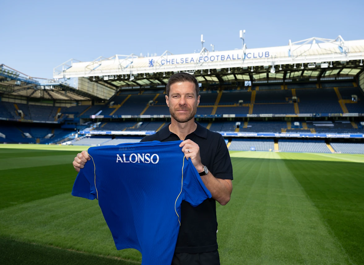 Xabi Alonso, Chelsea. Foto: Reprodução/Chelsea FC via site oficial