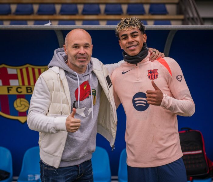 Yamal e Iniesta Espanha e Barcelona