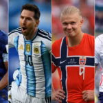 messi haaland mbappe kane bola de ouro