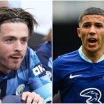 Jogadores Jack Grealish e Enzo Fernández na Premier League