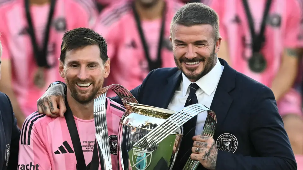 messi beckham mls