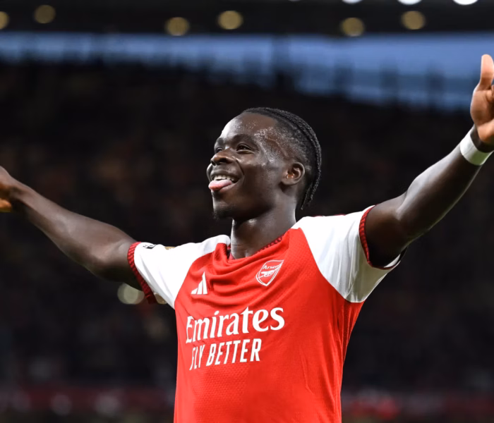 Bukayo Saka, Arsenal, Premier League. Foto: Reprodução/Arsenal FC via site oficial.