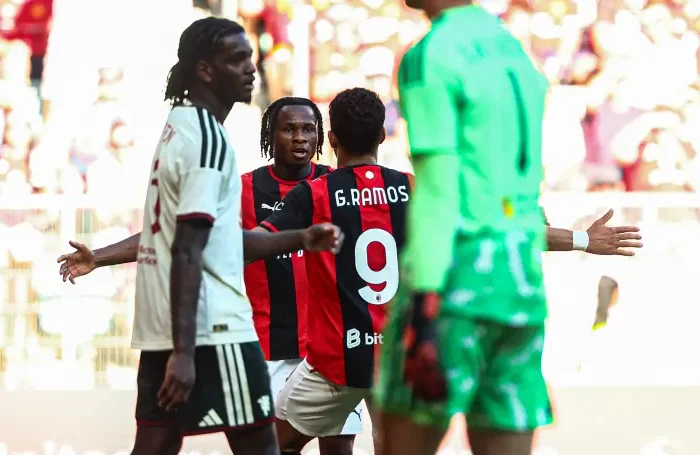 Milan x Manchester United, Amistoso. Foto: Reprodução/AC Milan site oficial.