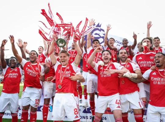 Arsenal campeão da Premier League de 2025/26