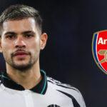 Bruno Guimarães, Newcastle United, Arsenal. Foto: Reprodução/Football 365.com