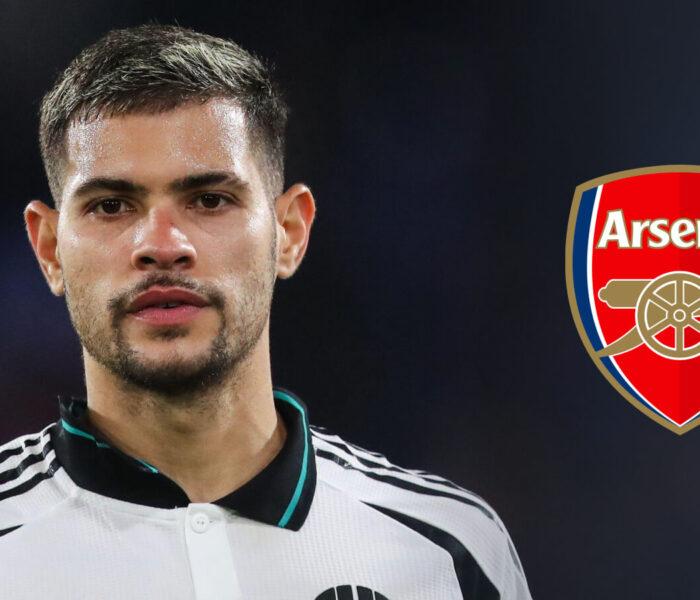 Bruno Guimarães, Newcastle United, Arsenal. Foto: Reprodução/Football 365.com