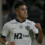 Cuello marca para o Atlético-MG diante do RB Bragantino